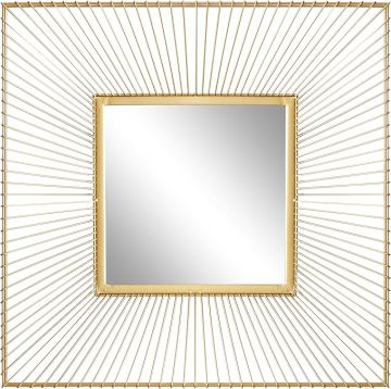 ESPEJO DE METAL DORADO